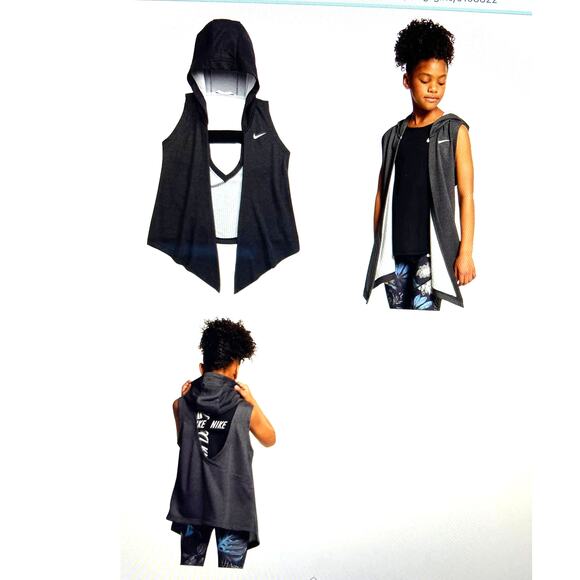 Nike‎ Big Girls Studio Hoodie Wrap M   **NWT - Picture 3 of 6